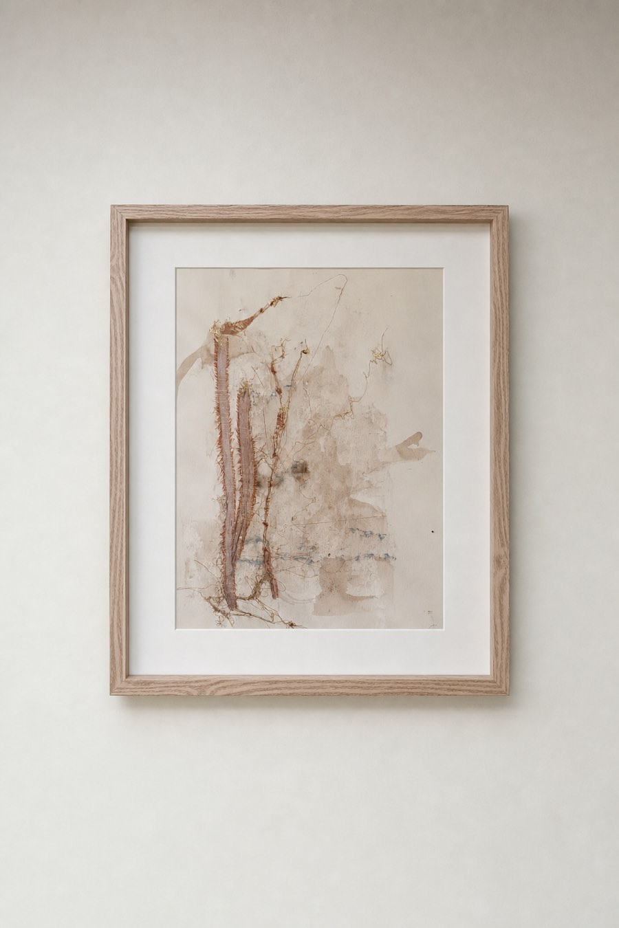 Zilverblad, Paper, bistre and silk, Els Schram