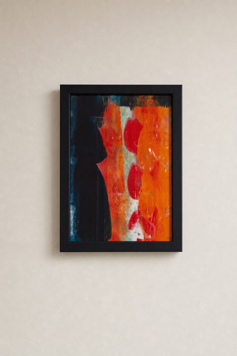 Sintel, Monoprint acrylverf, Els Schram